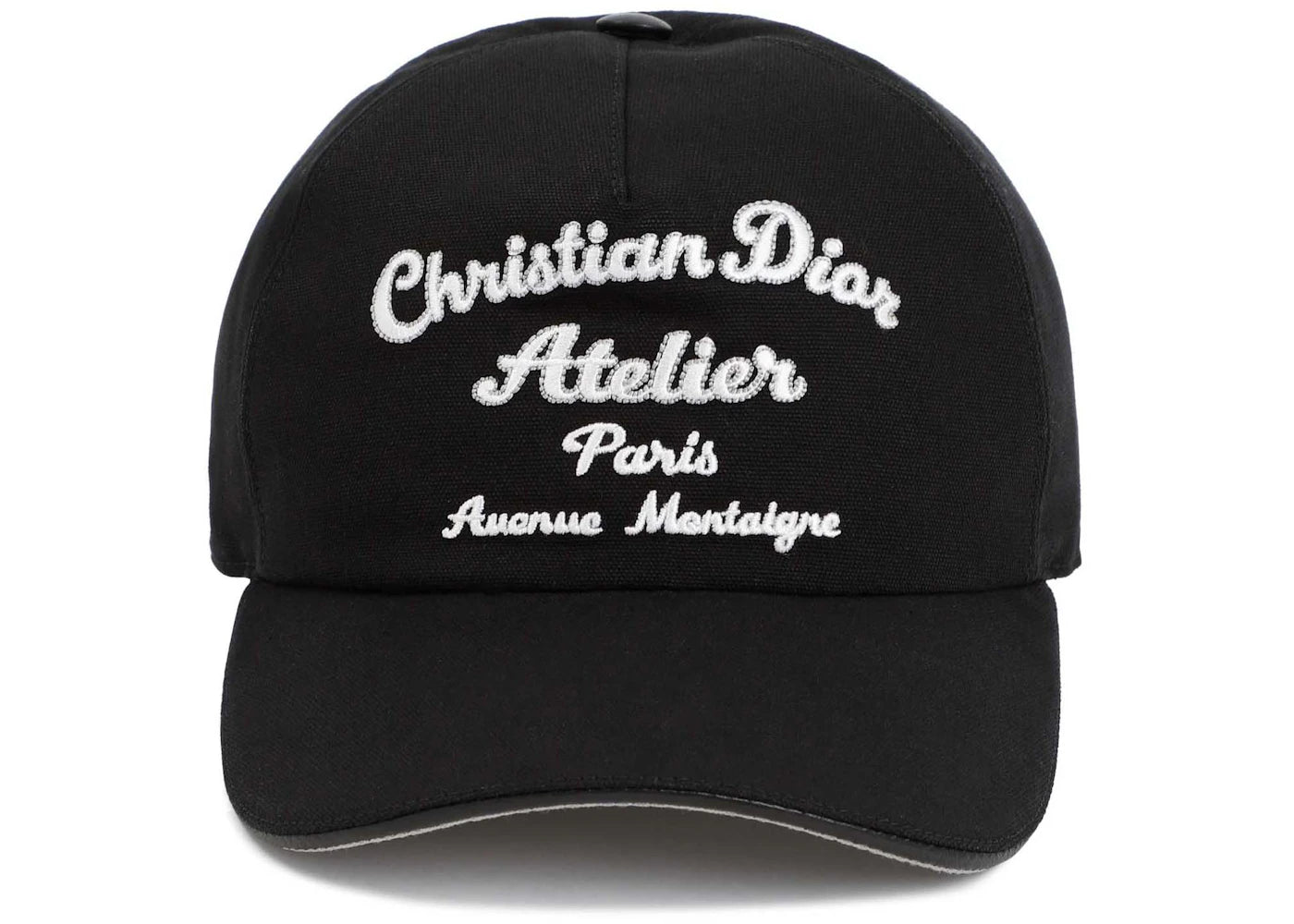 Dior Homme Logo Embroidered Baseball Cap Black