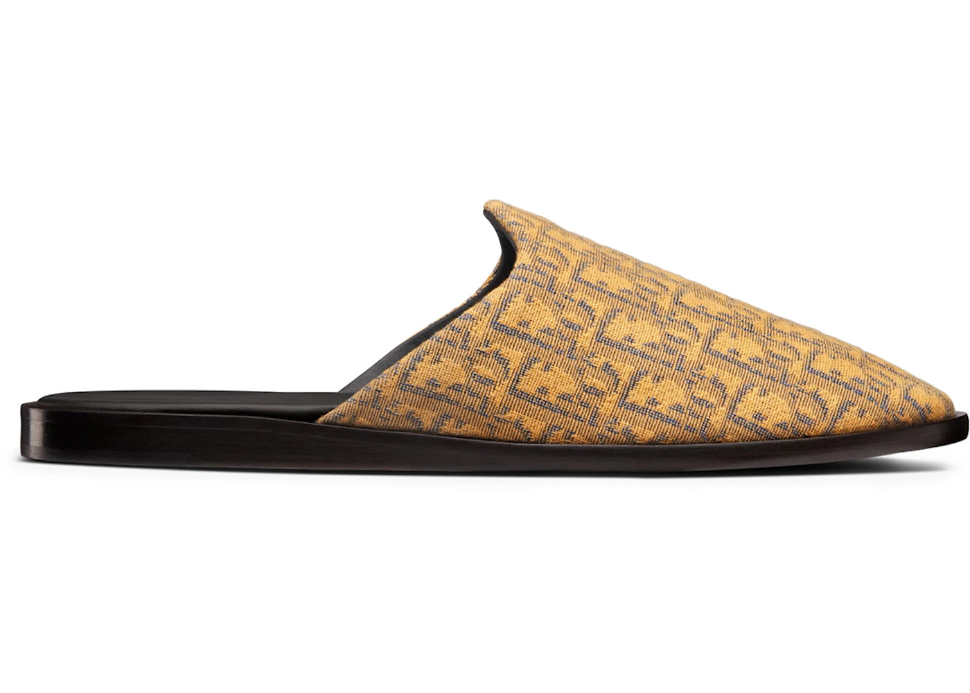 Dior Indior Mule Gold-Tone Dior Oblique Jacquard