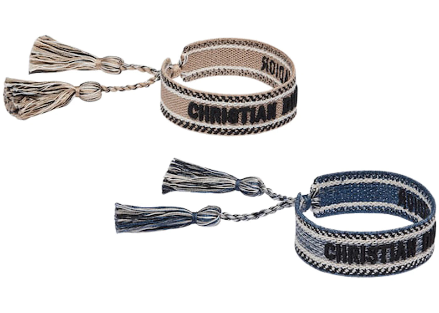 Dior J'Adior Bracelet Set Ecru/Blue