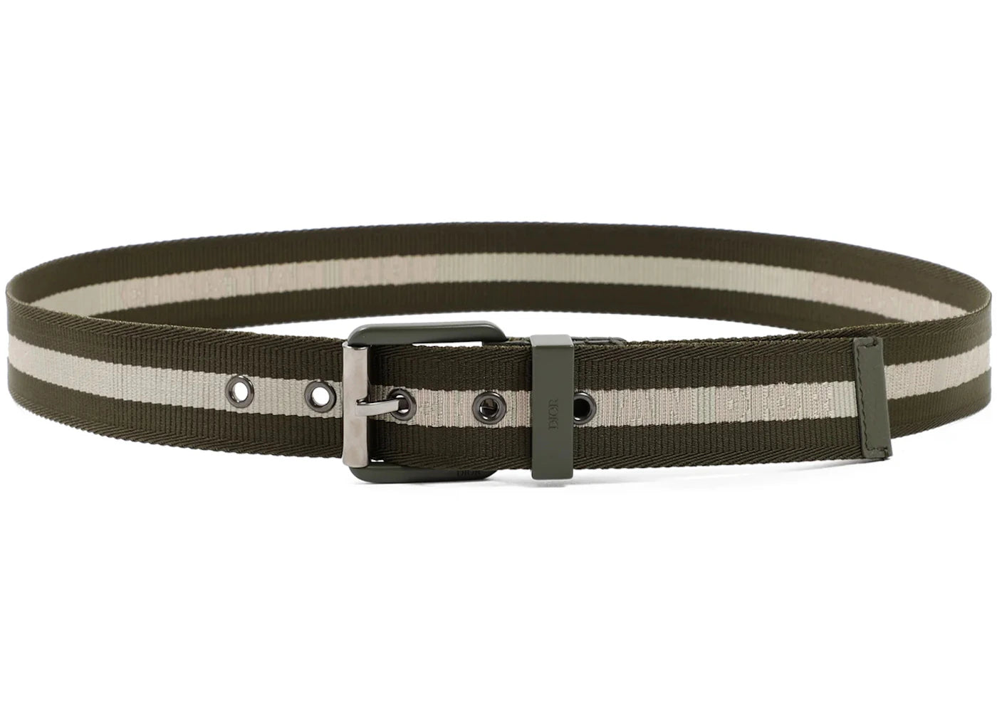 Dior Jacquard Belt Green