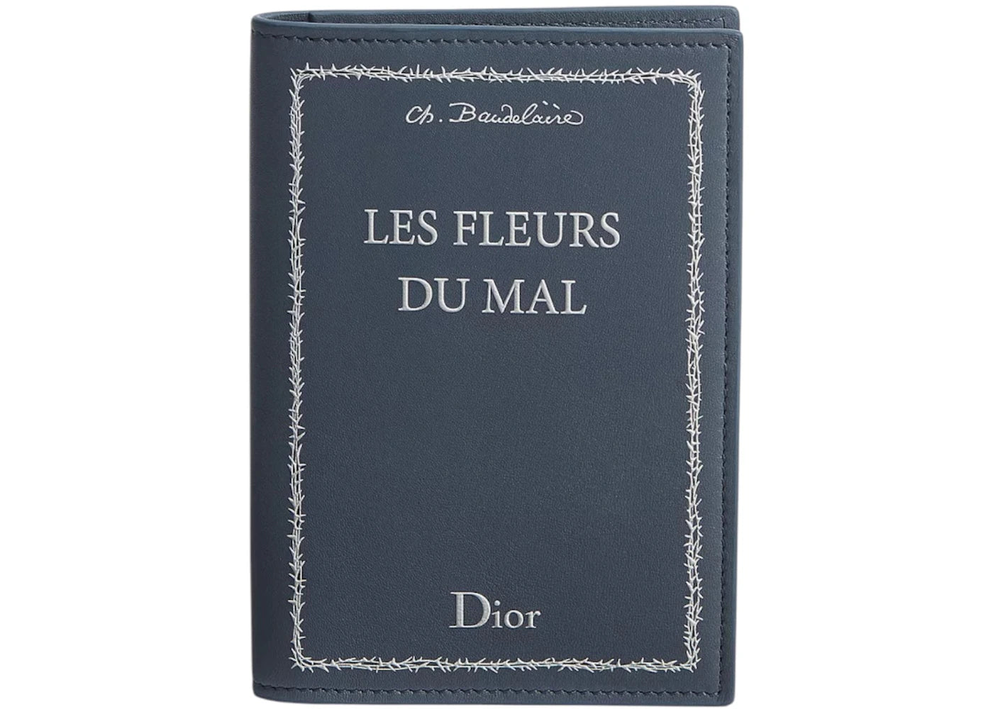 Dior Les Fleurs Du Mal Passport Cover Blue/White