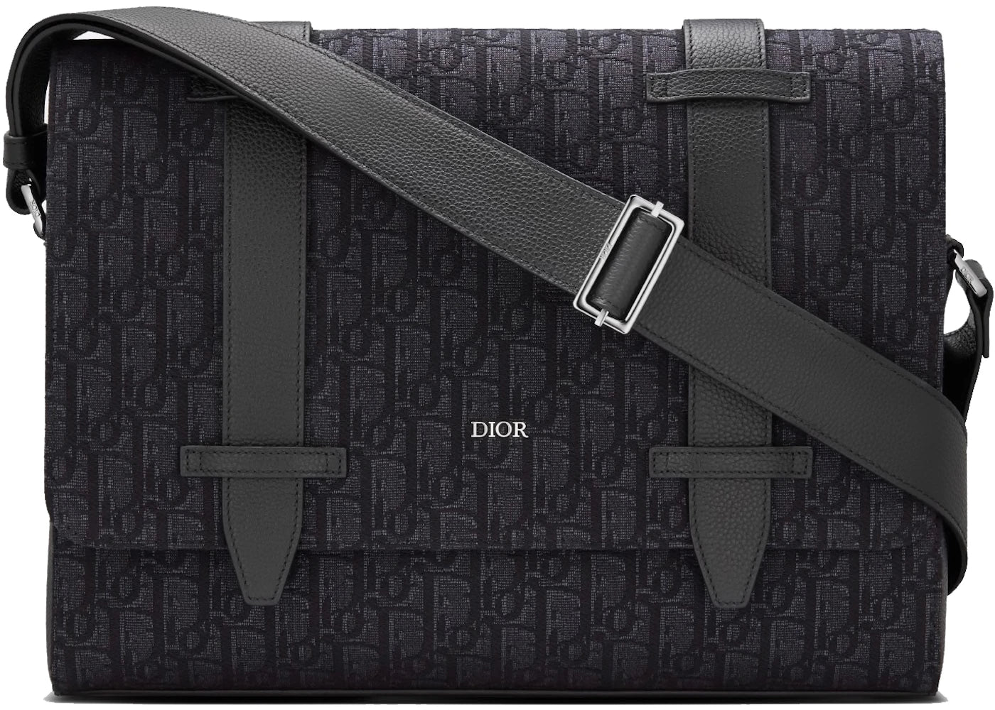 Dior Messenger Bag Oblique Jacquard Black