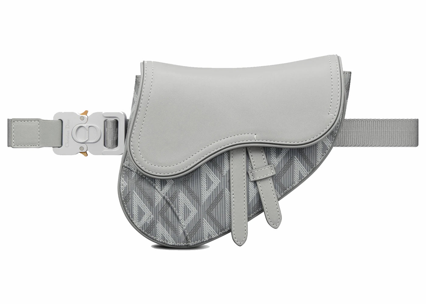 Dior Mini Saddle Bag Gray