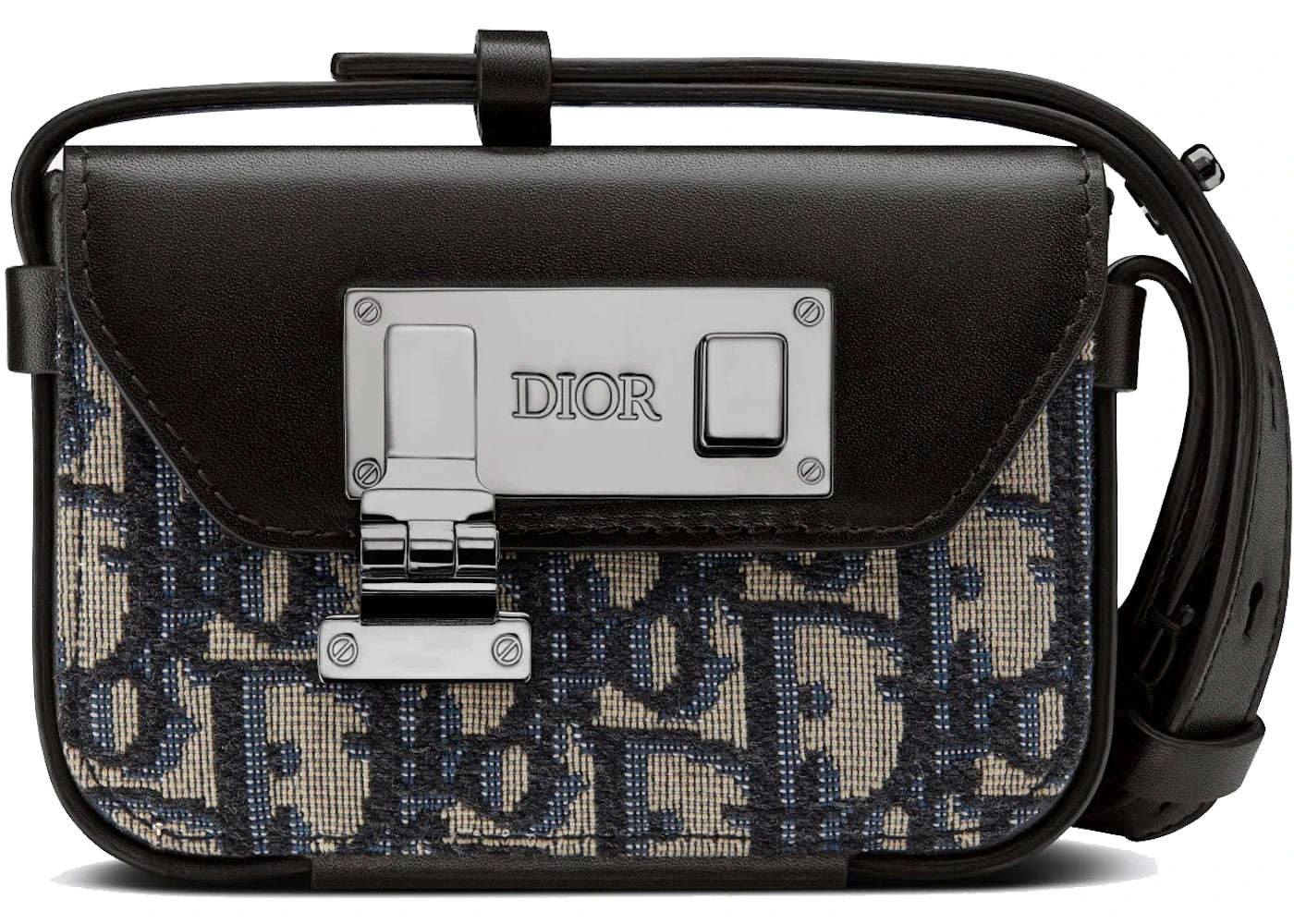 Dior Nano Pouch Oblique Galaxy Beige/Black