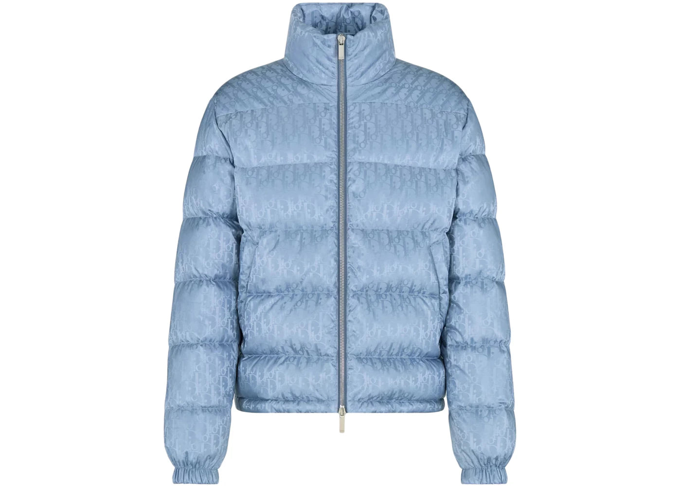 Dior Oblique Down Jacket Blue Technical Jacquard