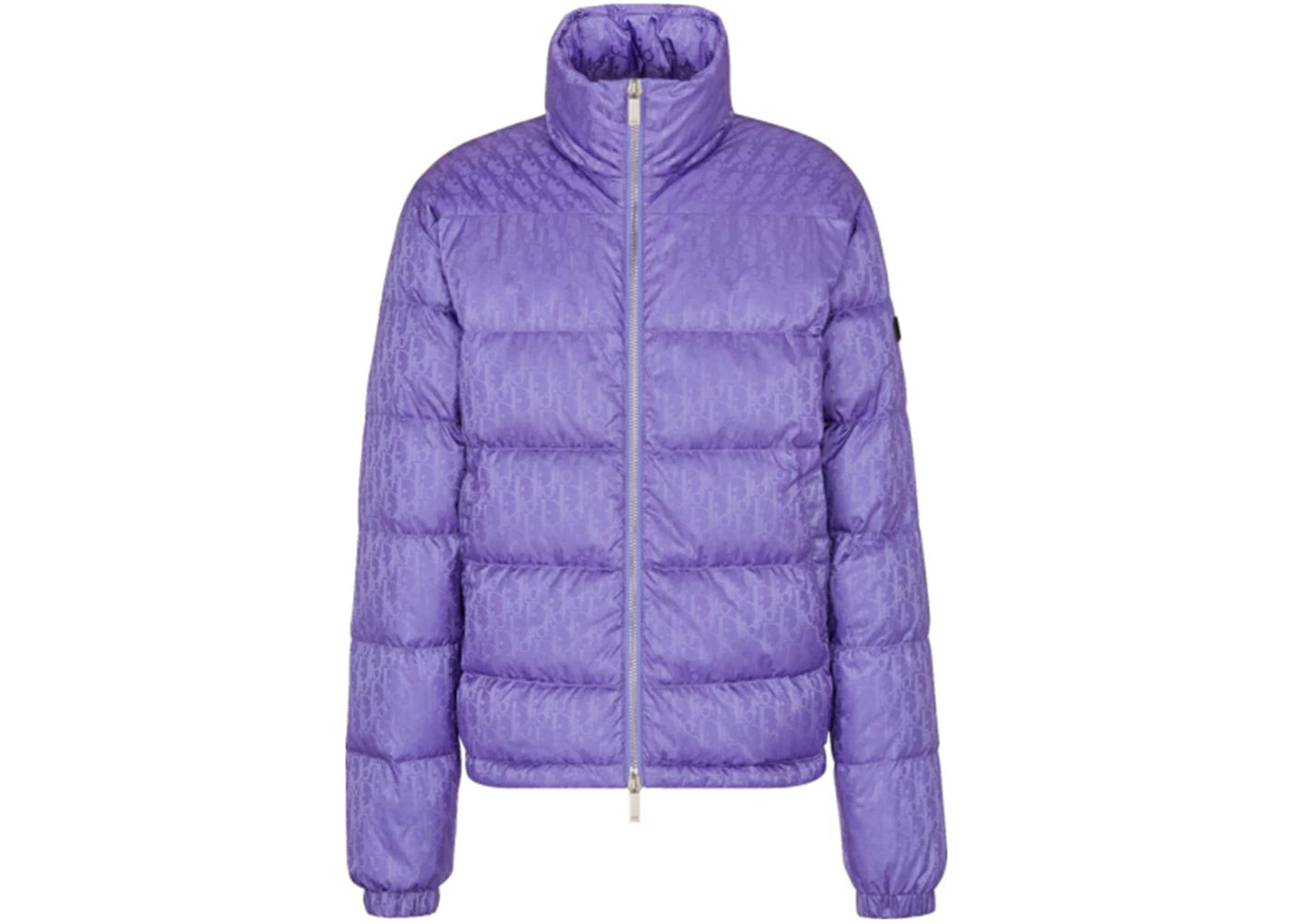 Dior Oblique Down Jacket Purple Nylon Jacquard