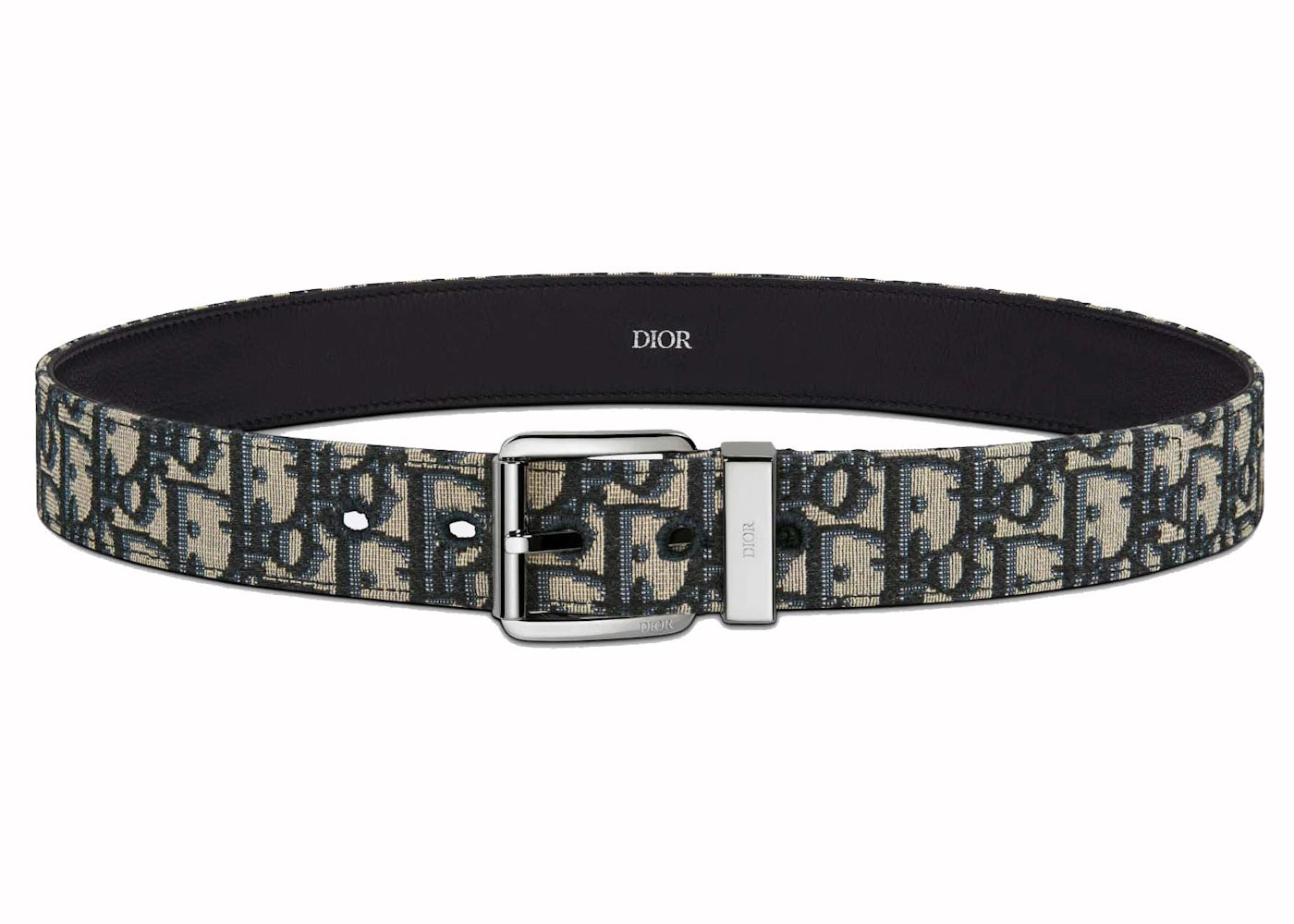 Dior Oblique Jacquard Belt Beige/Black