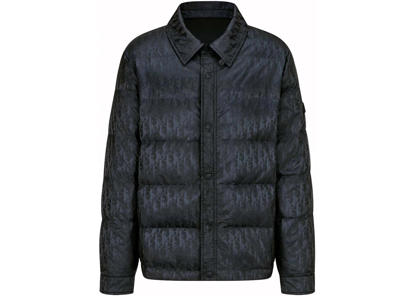 Dior Oblique Quilted Jacket Black Technical Jacquard