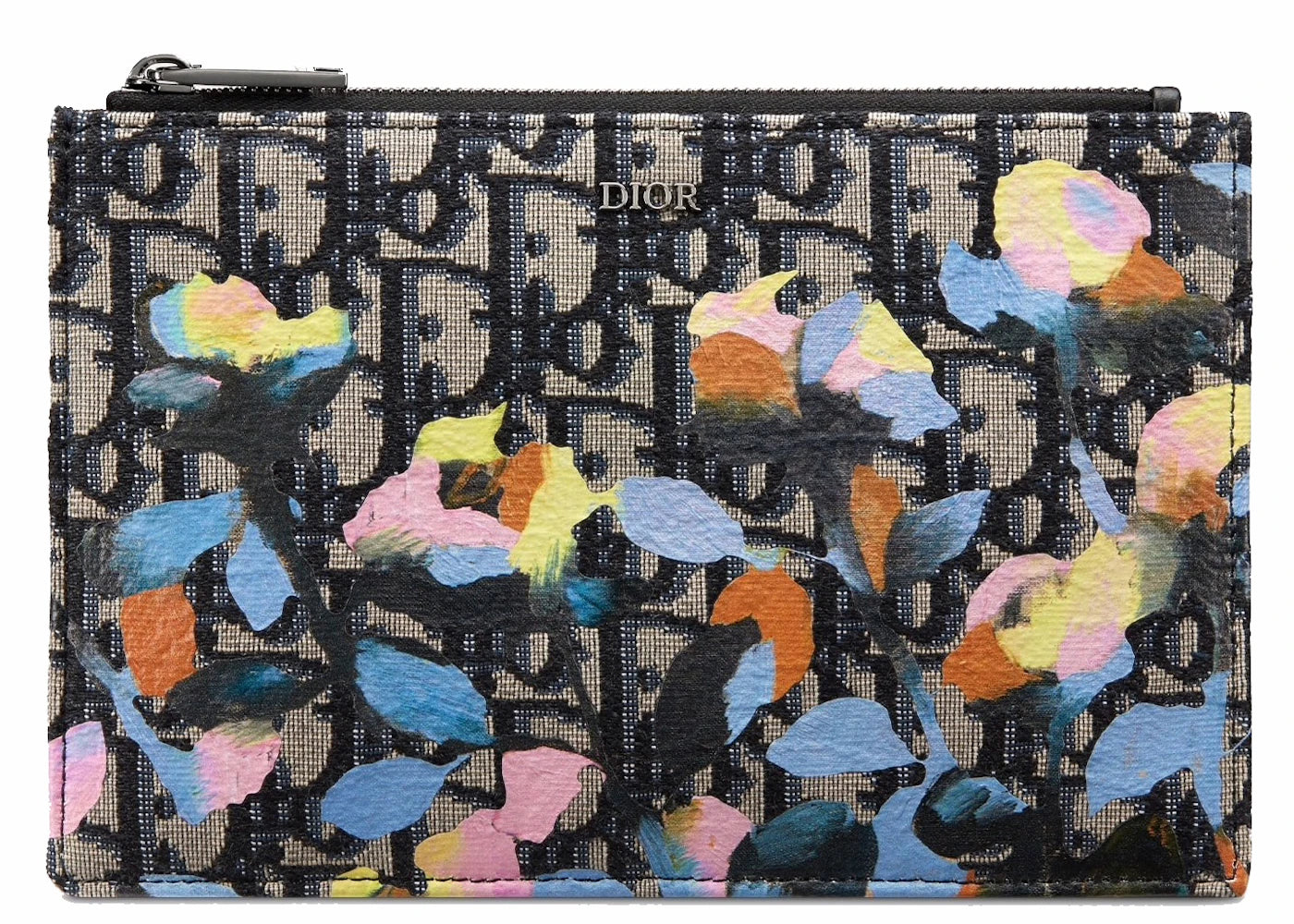 Dior Pouch Oblique Jacquard Alex Foxton Print Beige