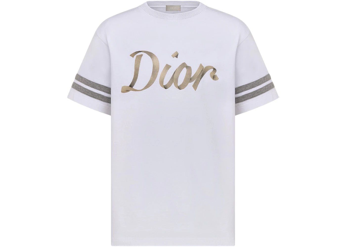 Dior Relaxed Fit Ribbon Logo T-Shirt White