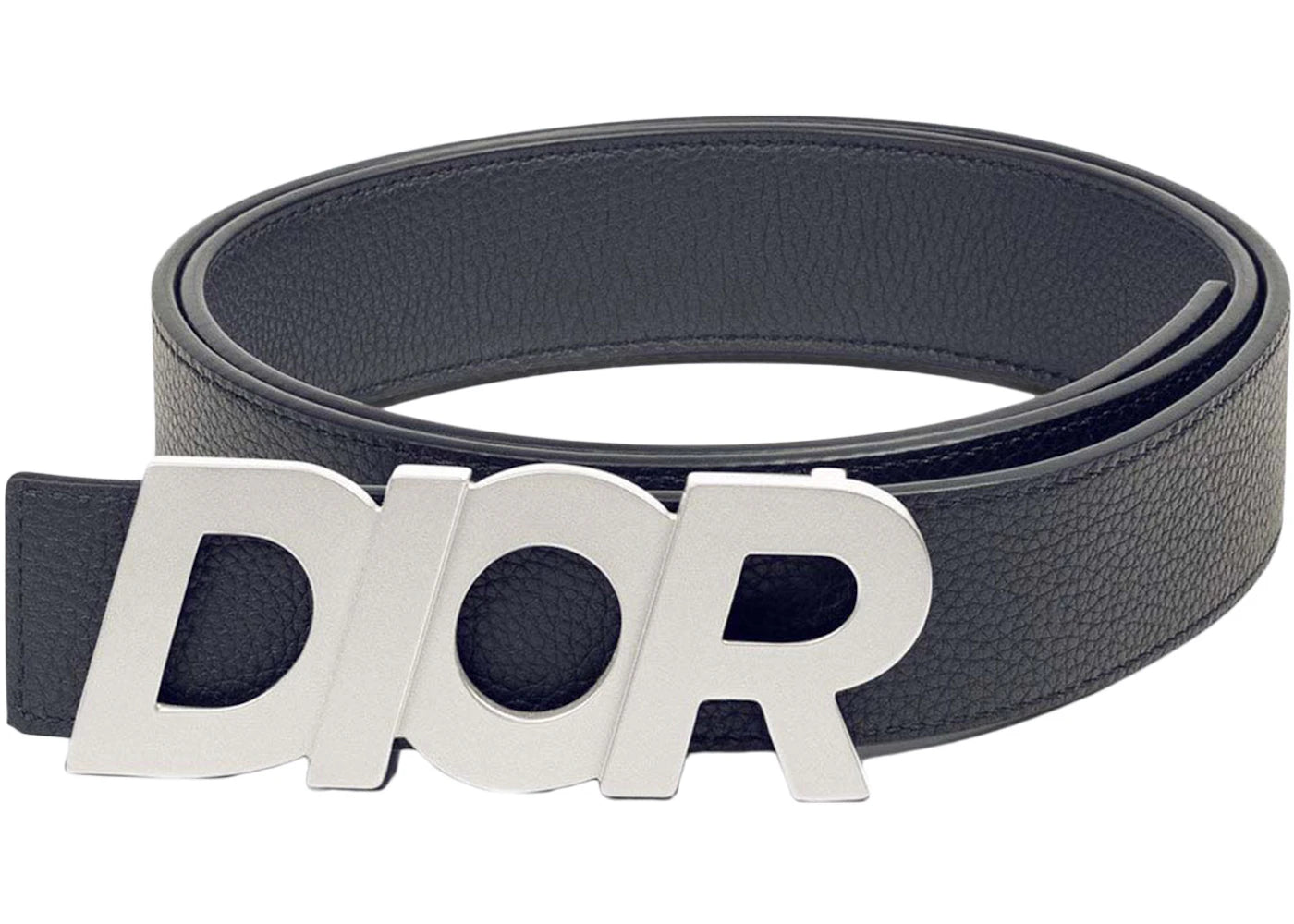 Dior Reversible Dior Belt Navy/Silver