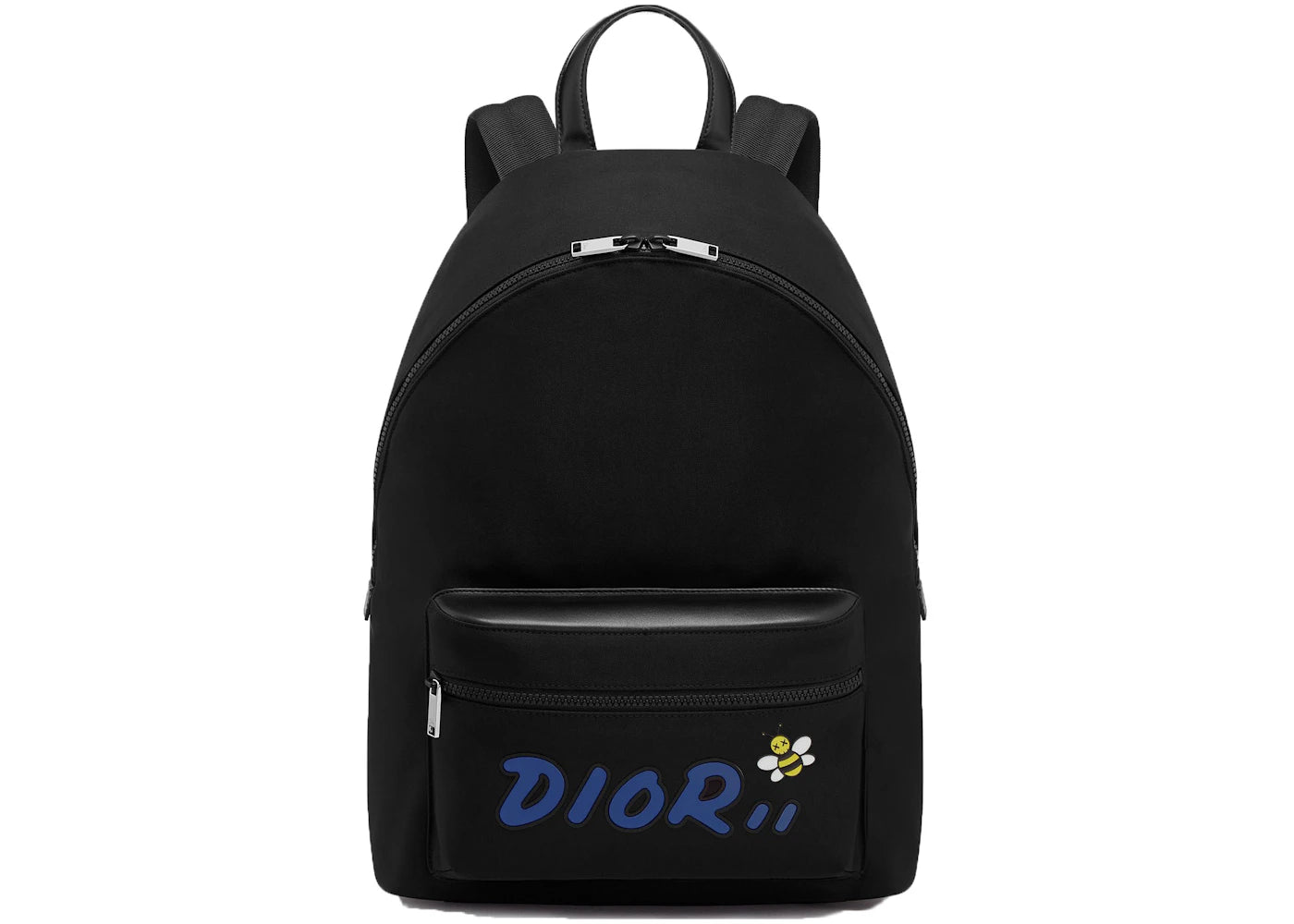 Dior x Kaws Rider Backpack Blue Logo Nylon Black