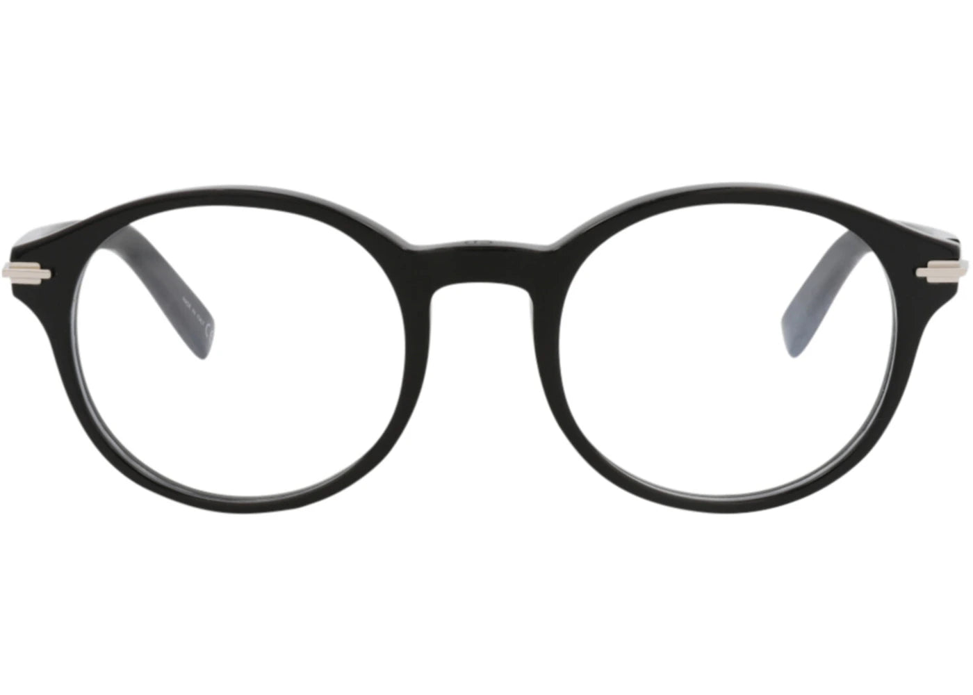 Dior Round-Frame Acetate Optical Frames Black Black Transparent (DM50009I-51-001)