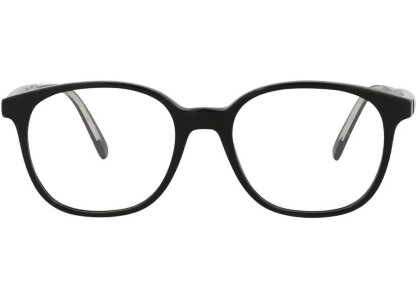 Dior Round-Frame Acetate Optical Frames Black Black Transparent (DM50048I-52-003)