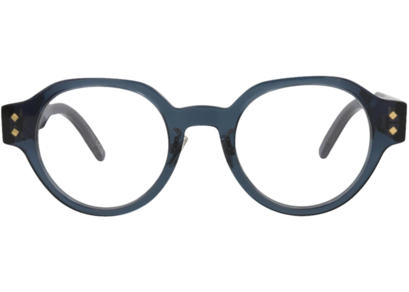Dior Round-Frame Acetate Optical Frames Blue Blue Transparent (DM50085F-50-092)
