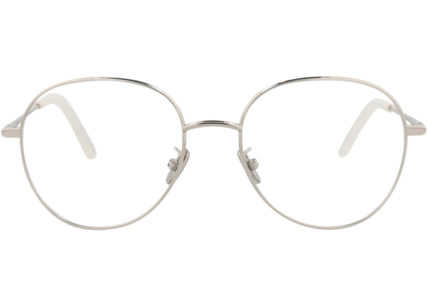 Dior Round-Frame Metal Optical Frames Palladium Palladium Transparent (CD50062U-52-016)