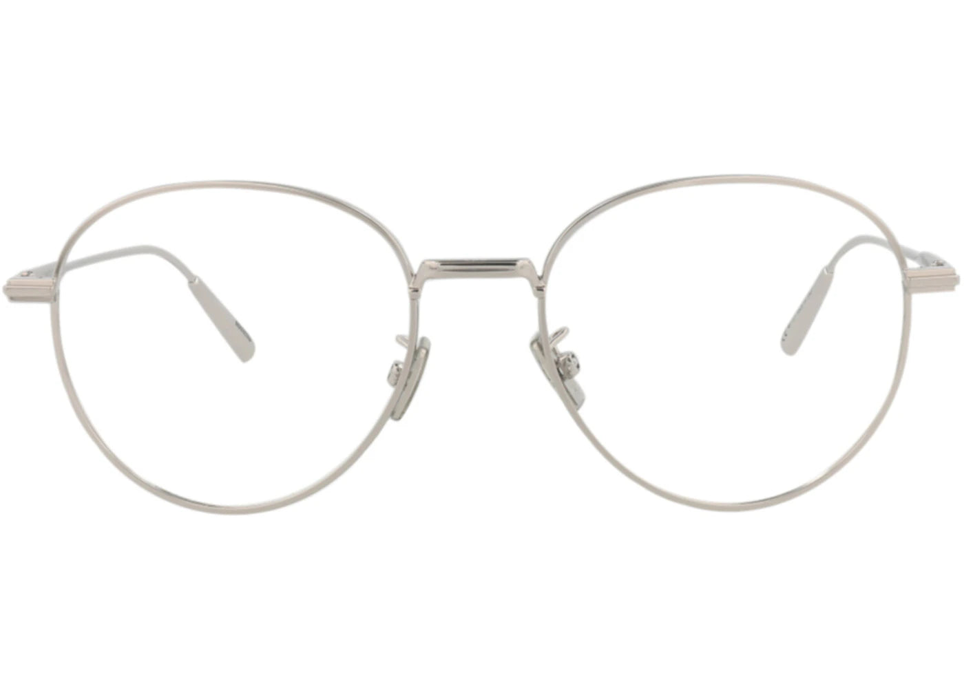 Dior Round-Frame Metal Optical Frames Palladium Palladium Transparent (DM50044U-52-016)