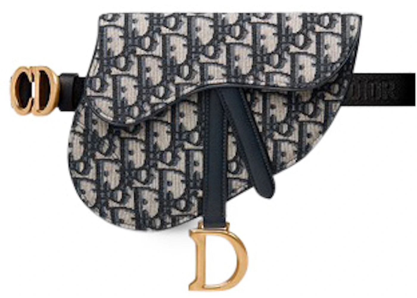 Dior Saddle Belt Bag Oblique Blue