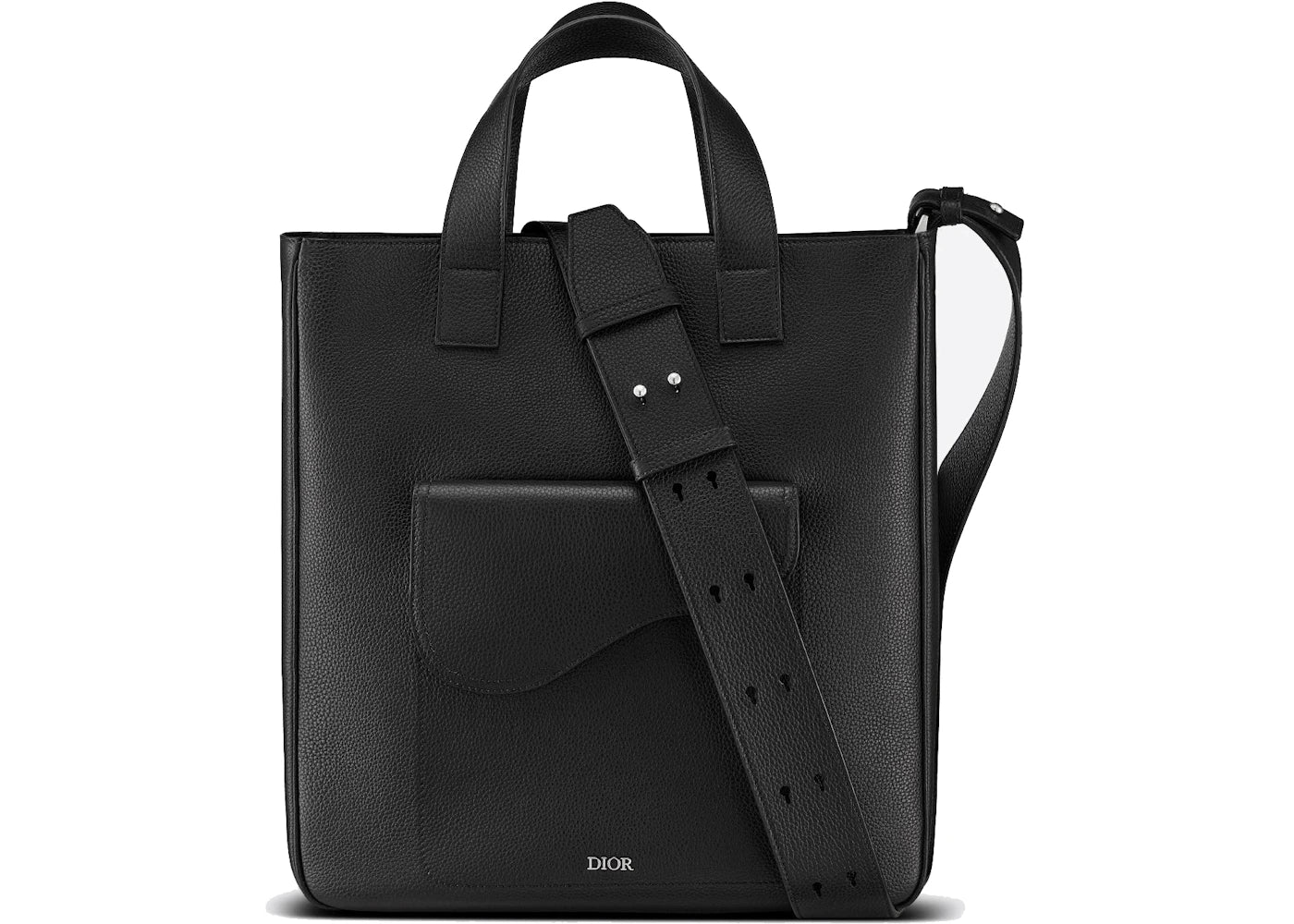 Dior Saddle Tote Bag Oblique Galaxy Black