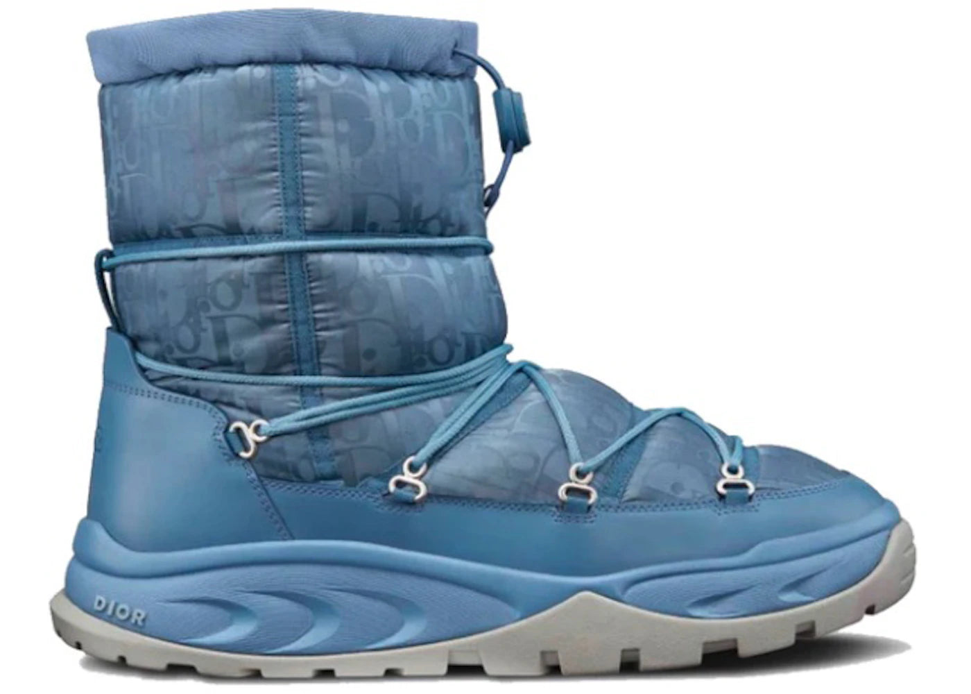 Dior Snow Ankle Boot Blue Oblique Nylon