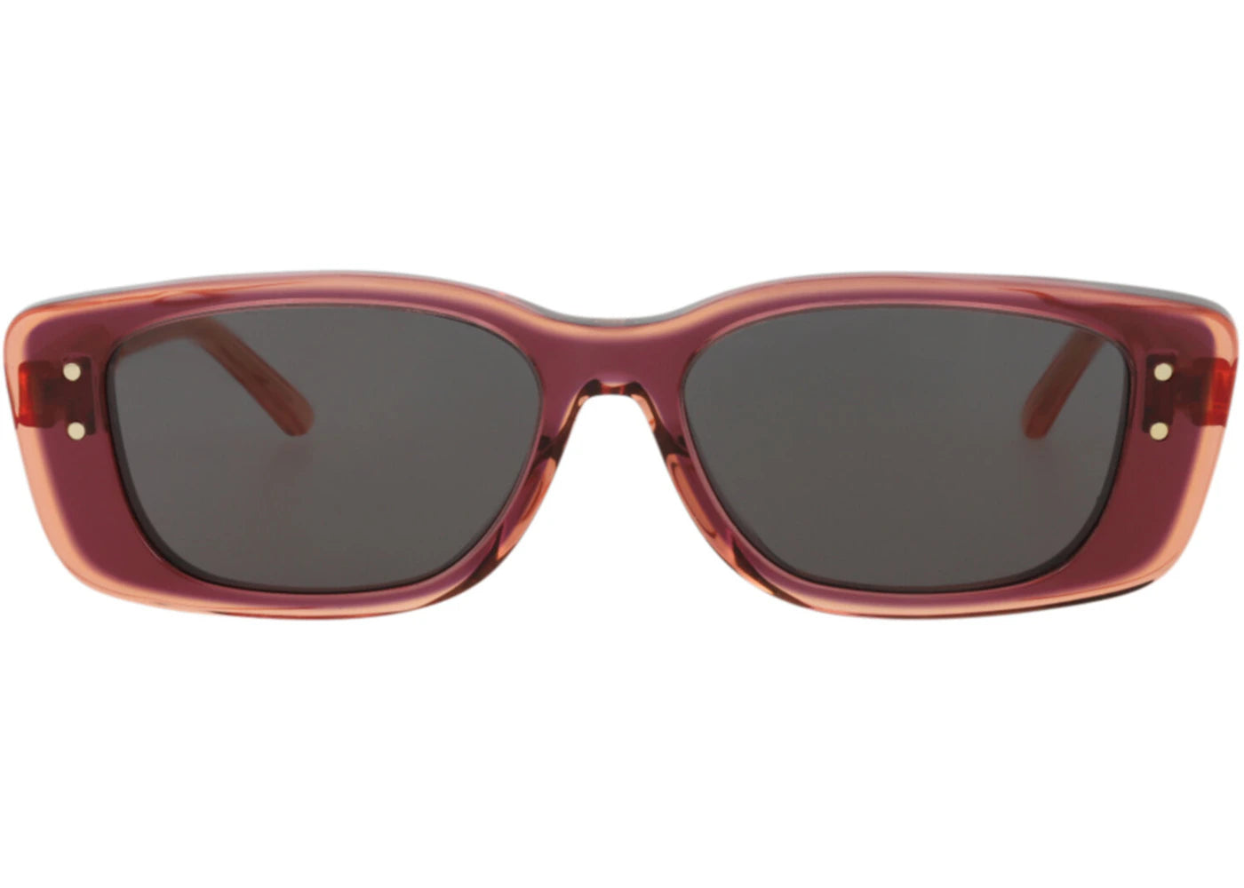 Dior Square-Frame Acetate Sunglasses Bordeaux Pink Smoke (CD40124I-53-71A)