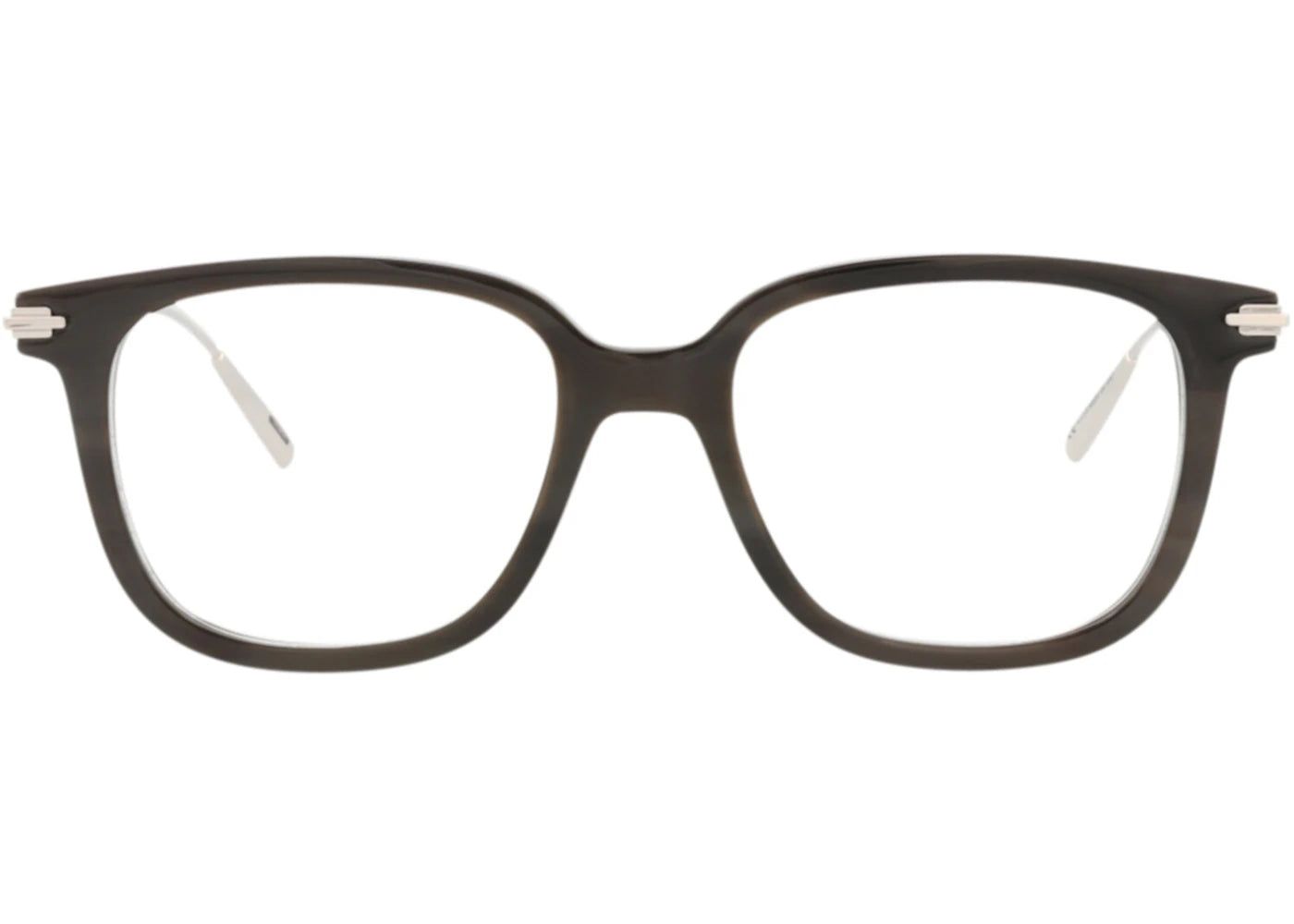 Dior Square-Frame Horn Optical Frames Horn Silver Transparent (DM50042I-52-062)