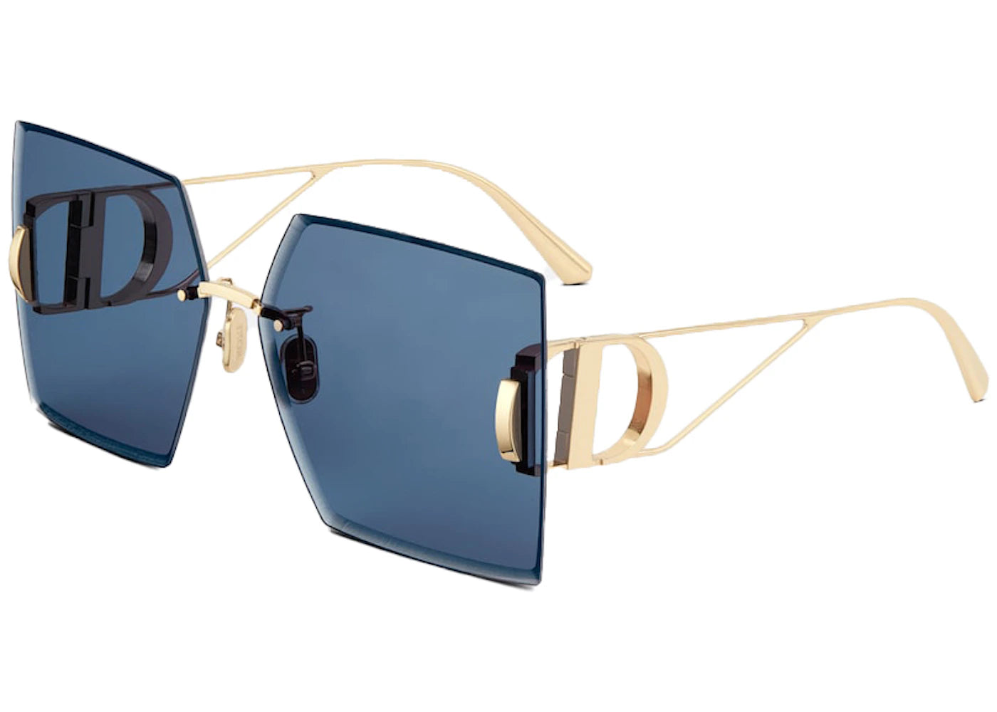 Dior Square Sunglasses Gold/Blue (30MONTAIGNE S7U)