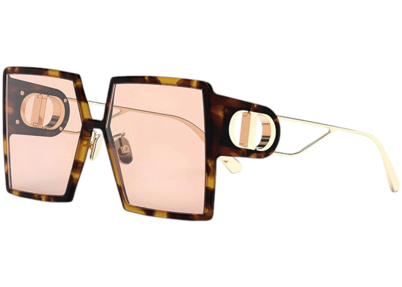 Dior Square Sunglasses Havana/Yellow (30MONTAIGNESU 26L0)