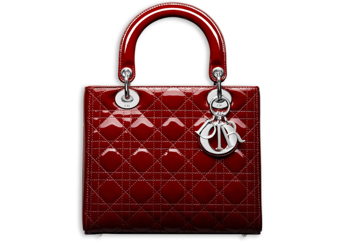 Dior Lady Dior Cannage Cherry Red