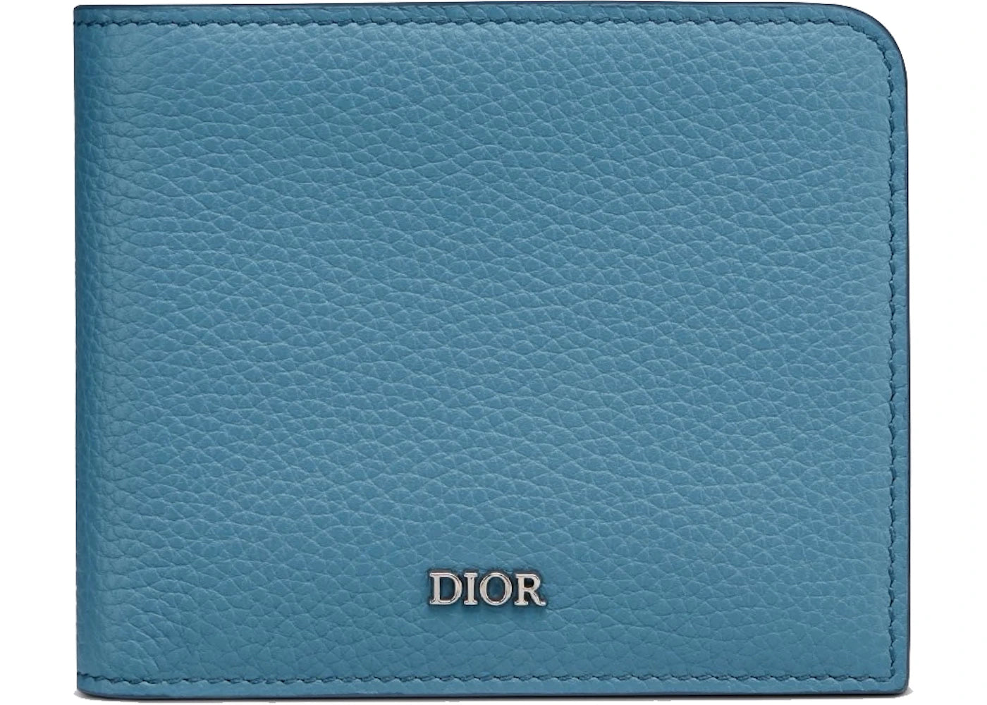 Dior Wallet (8 Card Slot) Grained Calfskin Navy Blue