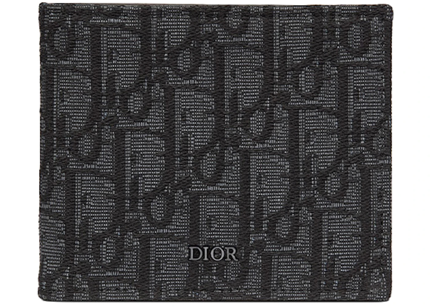 Dior Wallet Black Dior Oblique Jacquard