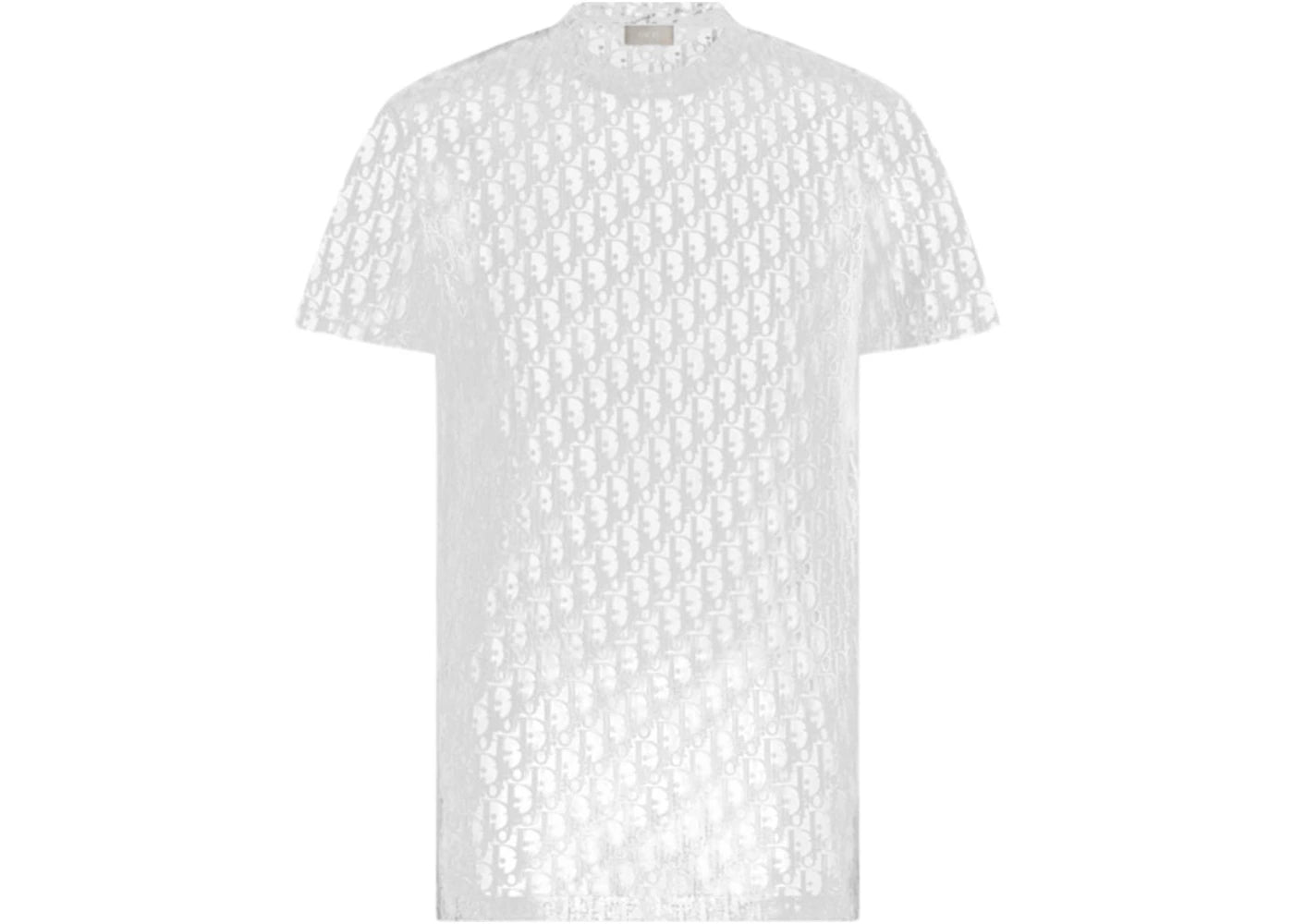 Dior Sheer Oblique T-Shirt White