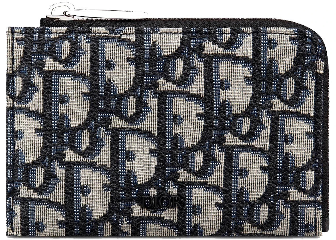 Dior Zip Wallet Oblique Beige/Blue