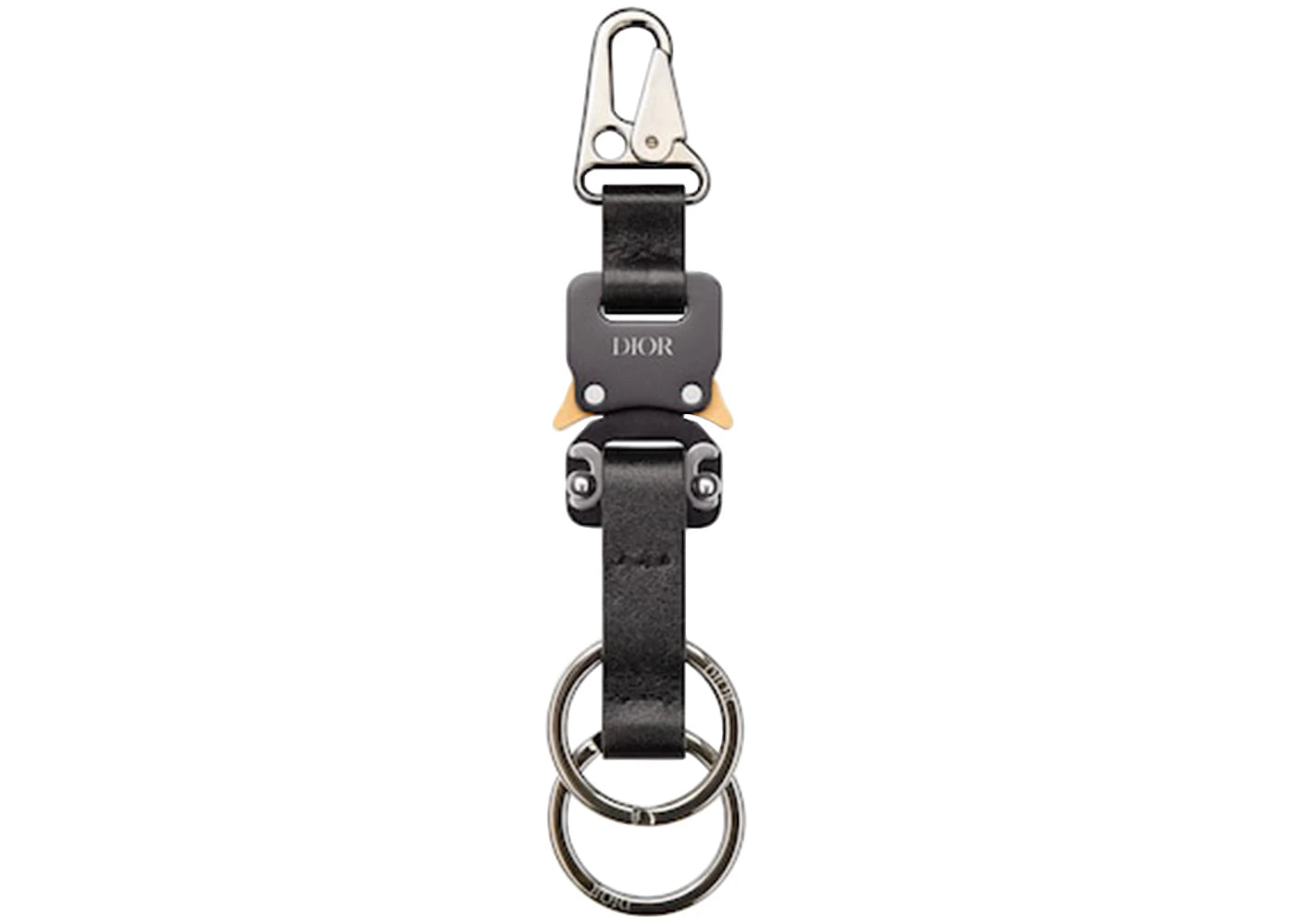 Dior by Birkenstock CD 1947 Key Ring Black Smooth