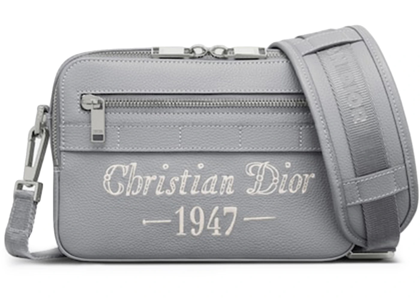 Dior by Birkenstock Christian Dior 1947 Signature Safari Messenger Bag Dior Gray