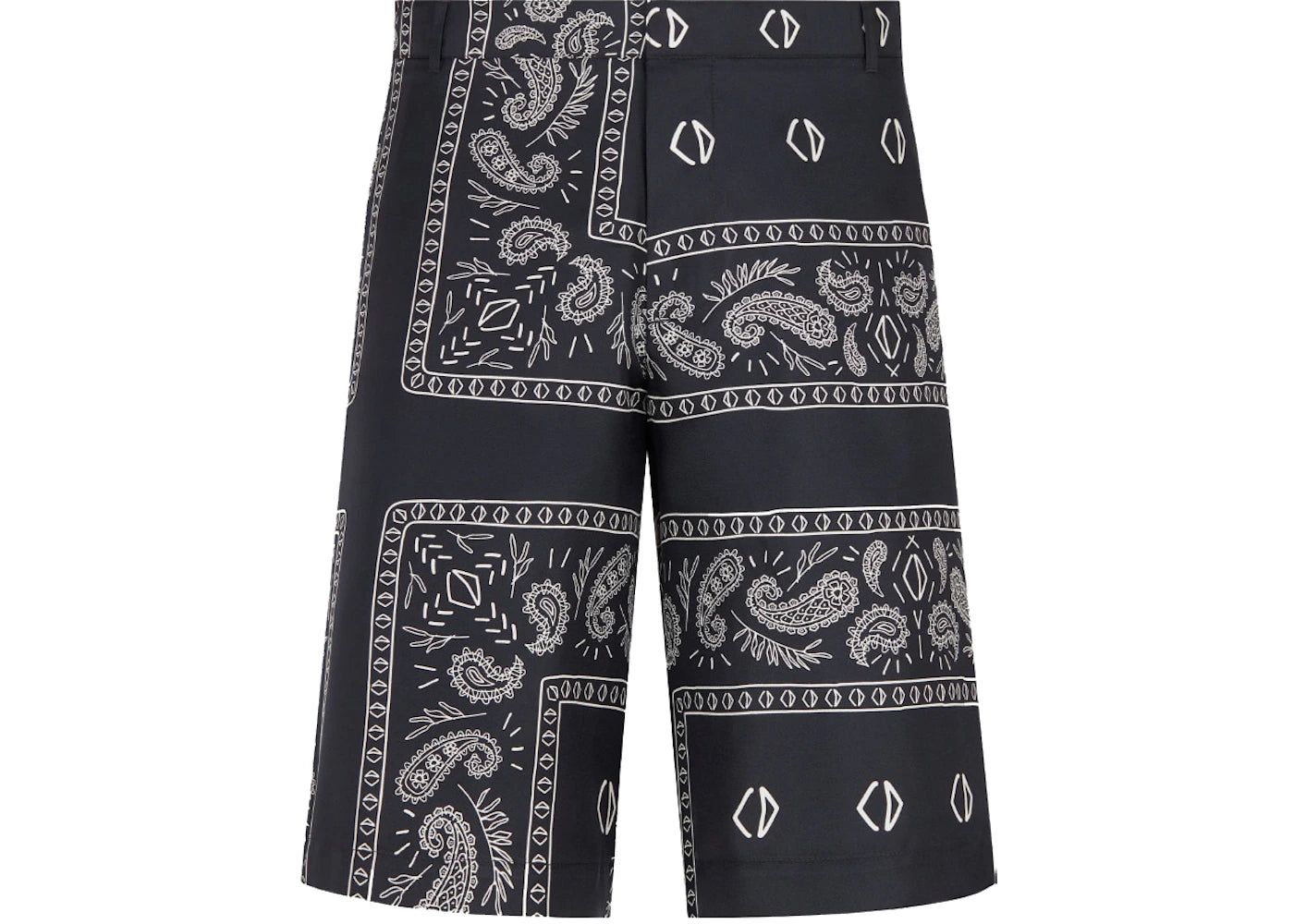 Dior x CACTUS JACK Bermuda Shorts with Bandana Motif Navy Blue