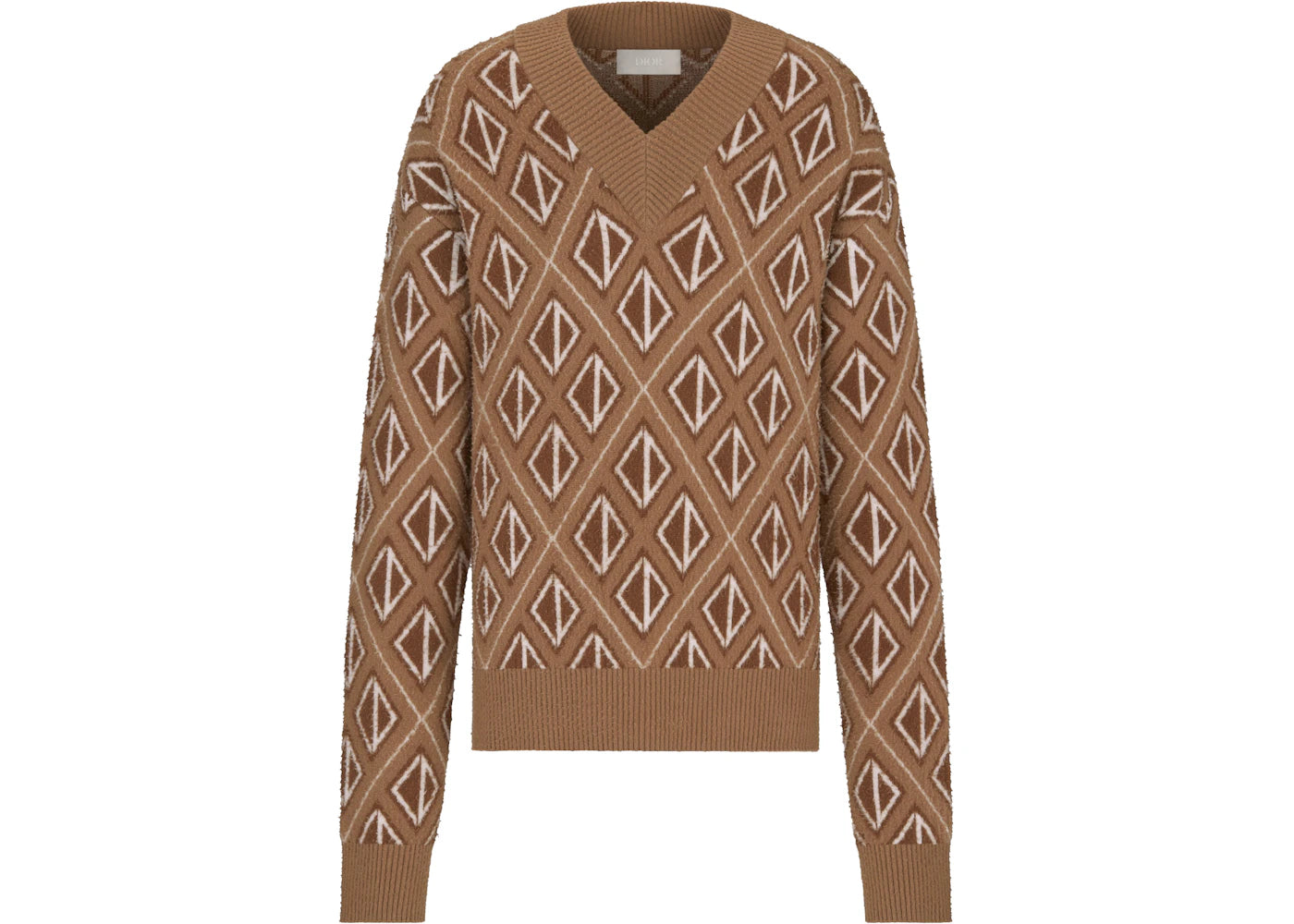 Dior x CACTUS JACK CD Diamond Sweater Coffee Brown