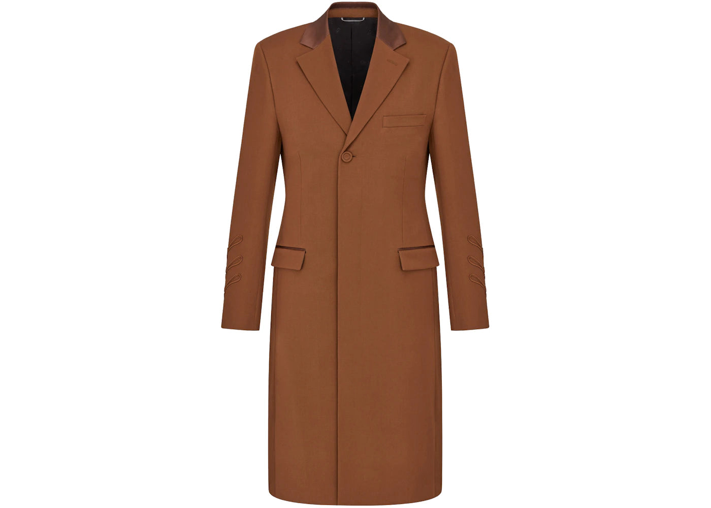 Dior x CACTUS JACK Coat with Sleeve Detailing Coffee Brown