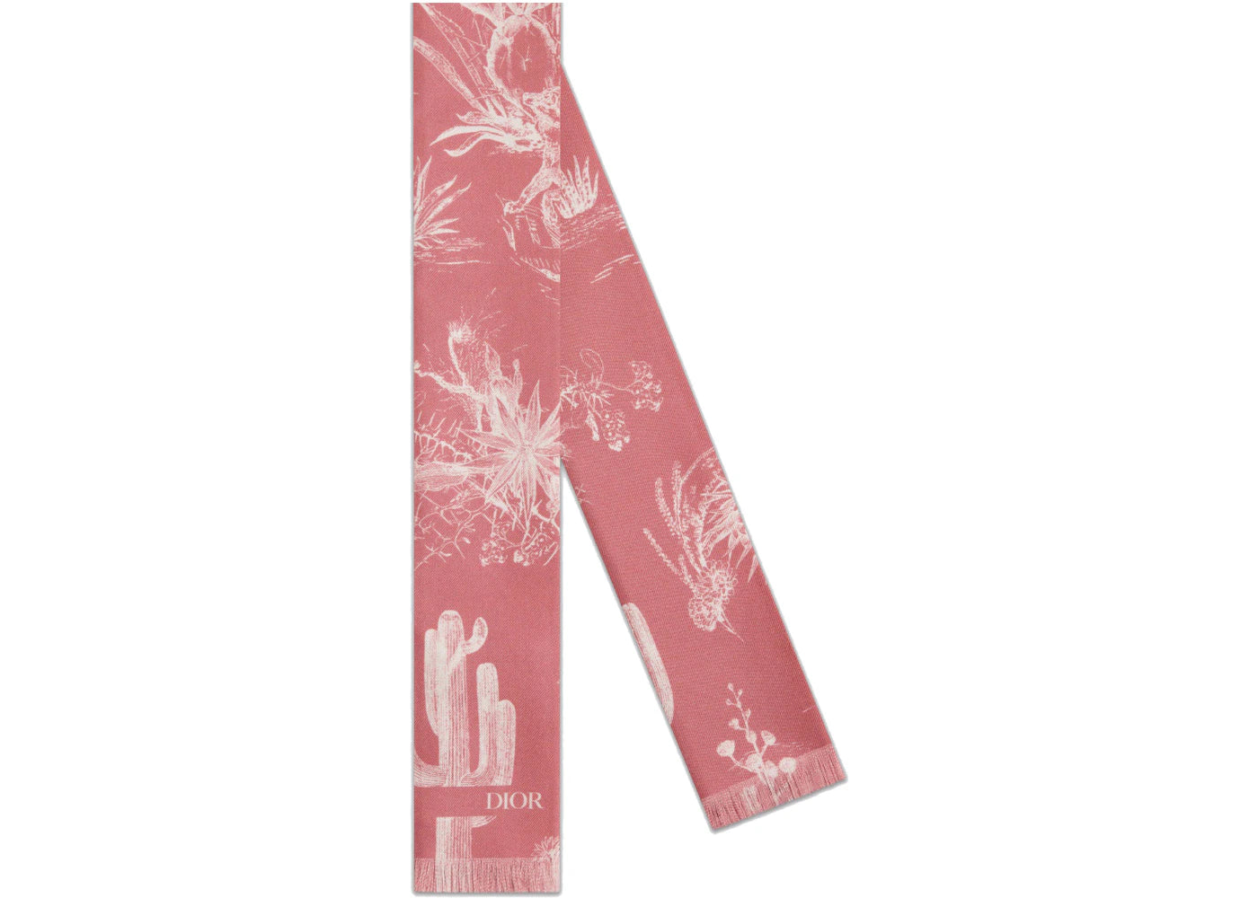 Dior x CACTUS JACK Flowing Tie Pink/White