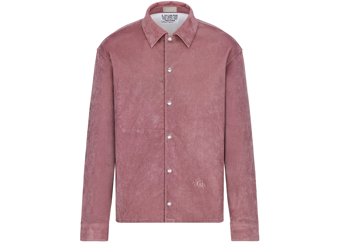 Dior x CACTUS JACK Oversized Overshirt Dark Pink