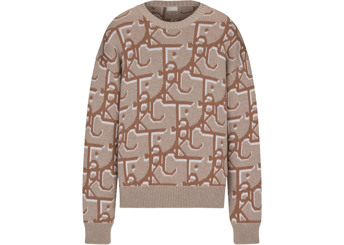 Dior x CACTUS JACK Oversized Sweater Beige/Brown