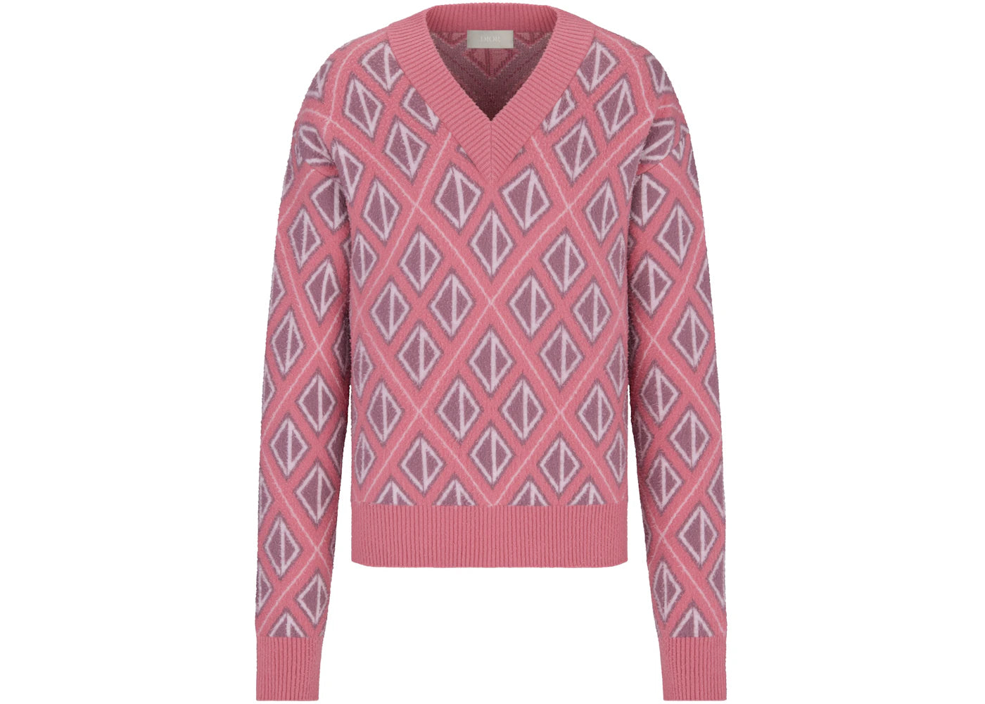 Dior x CACTUS JACK Sweater with CD Diamond Motif Pink