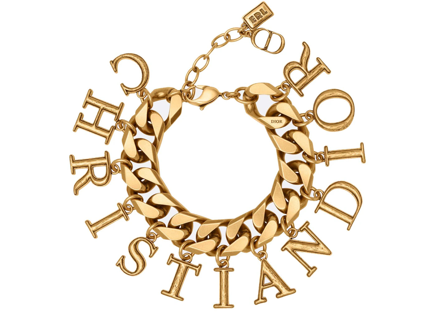 Dior x ERL Bracelet Antique Gold-Finish Brass