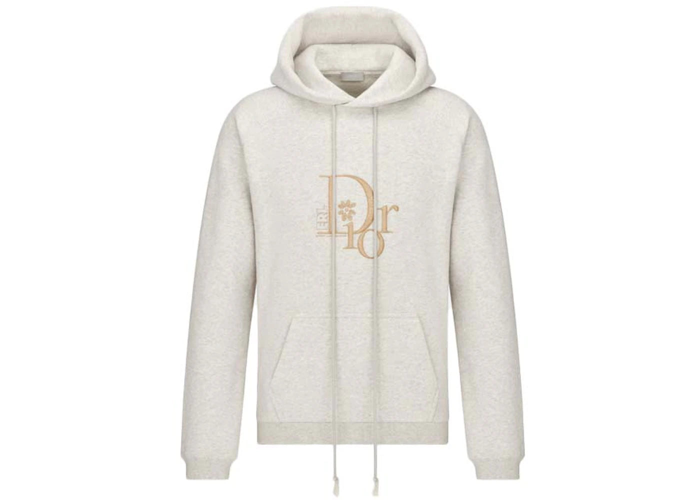 Dior x ERL Hooded Sweatshirt Heathered Gray Cotton Fleece