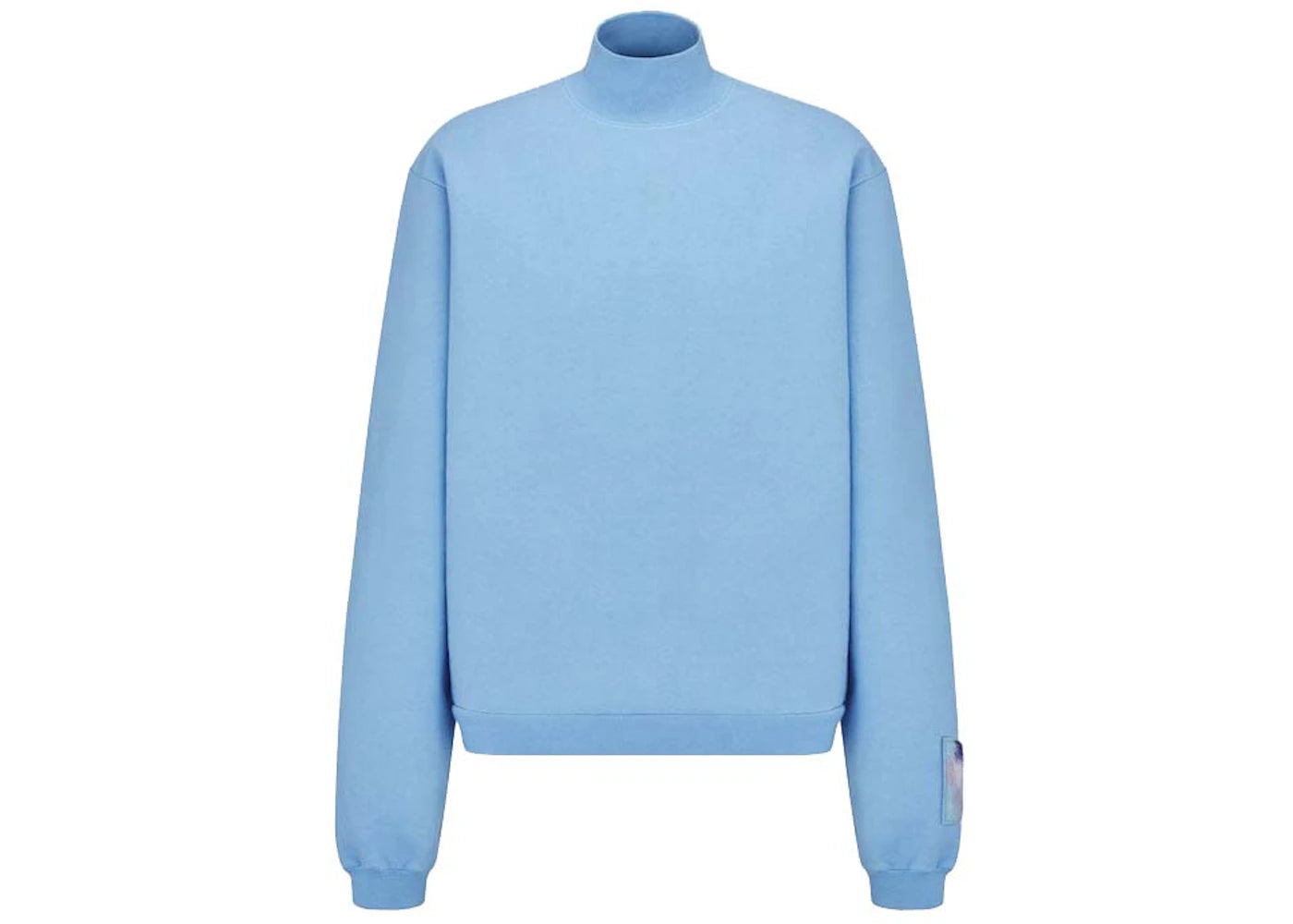 Dior x ERL Relaxed-Fit Long-Sleeved T-Shirt Blue Cotton Fleece