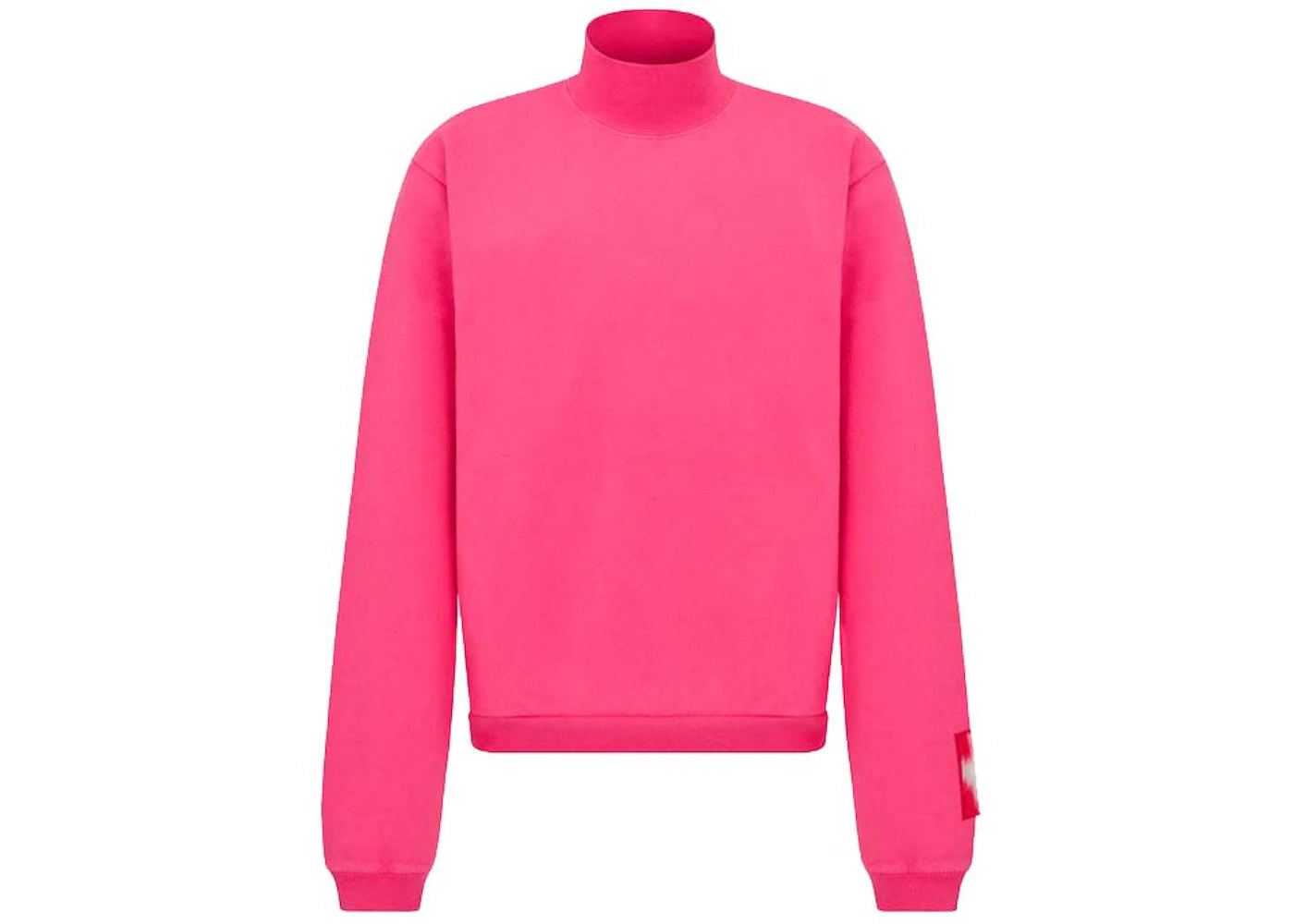 Dior x ERL Relaxed-Fit Long-Sleeved T-Shirt Pink Cotton Fleece