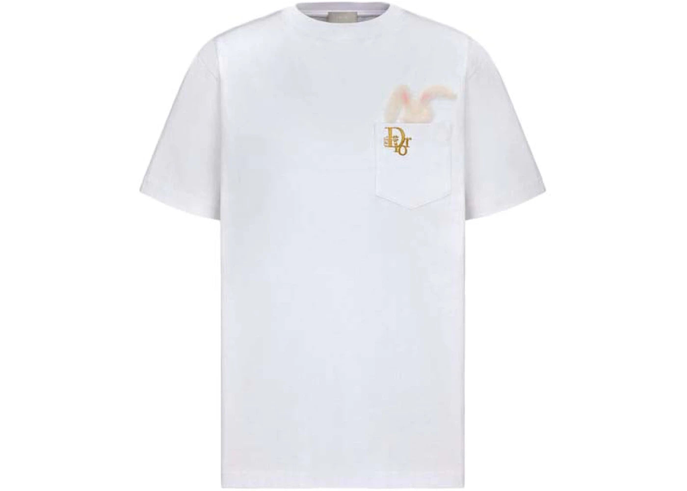 Dior x ERL Relaxed-Fit T-Shirt White Cotton Jersey