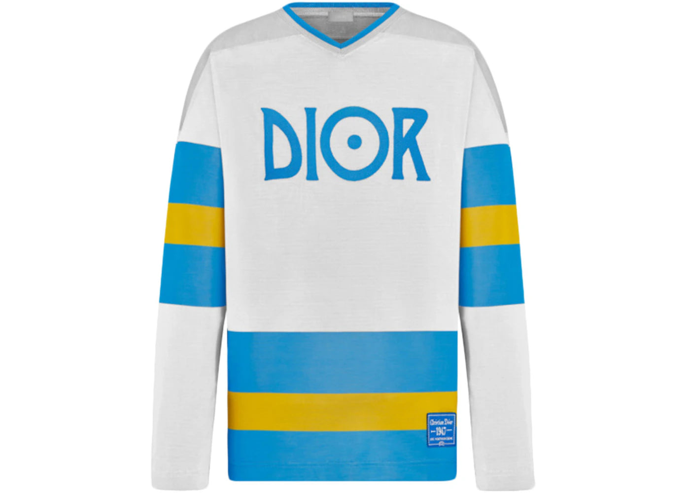 Dior x Jack Kerouac Hockey Jersey White/Light Blue