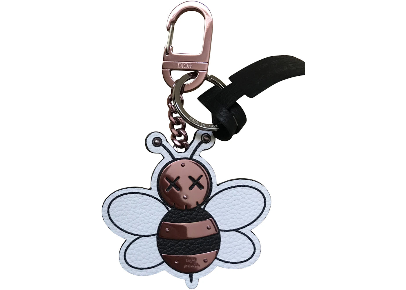 Dior x Kaws Bee Key Ring Pink