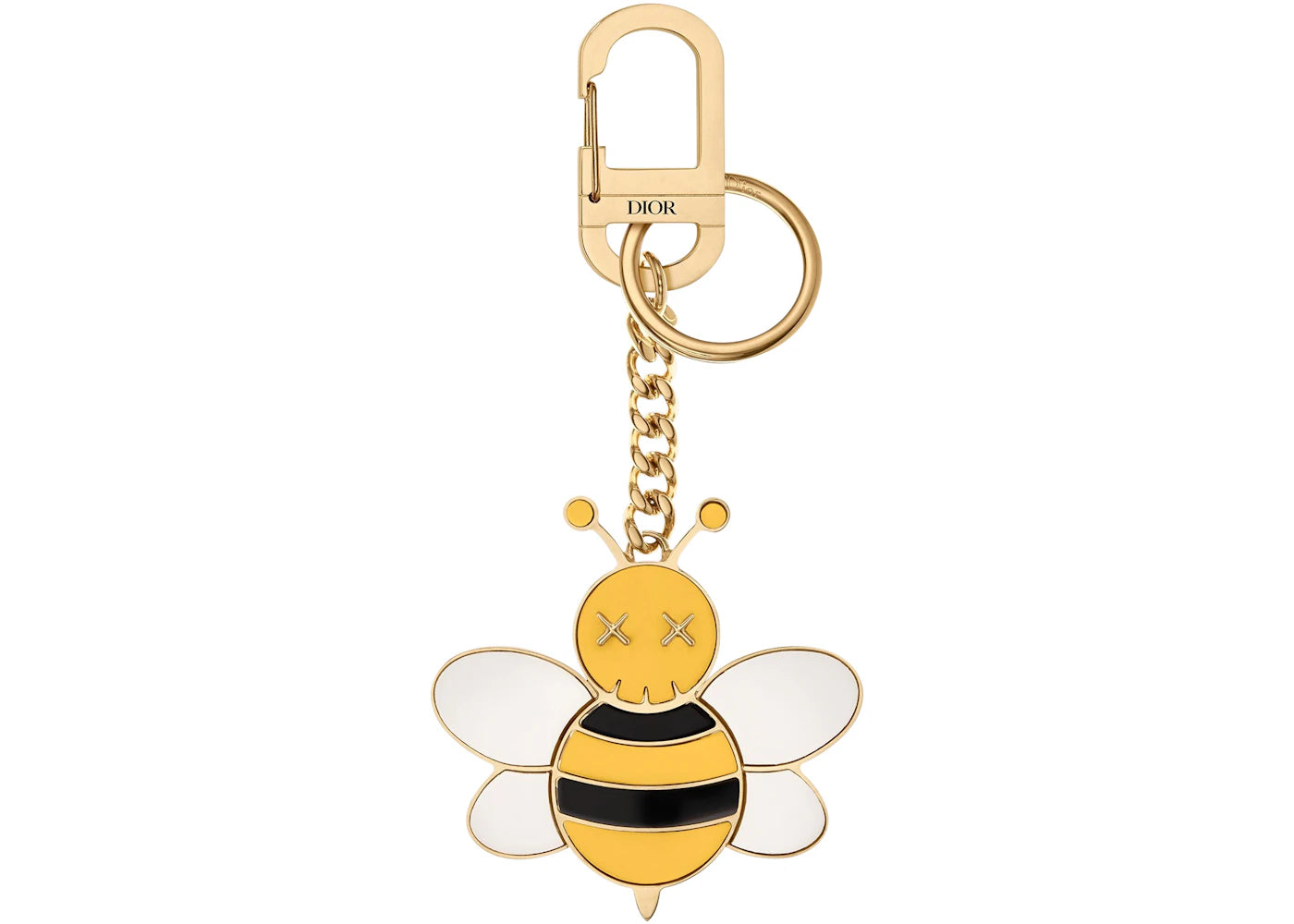 Dior x Kaws Bee Key Ring Yellow